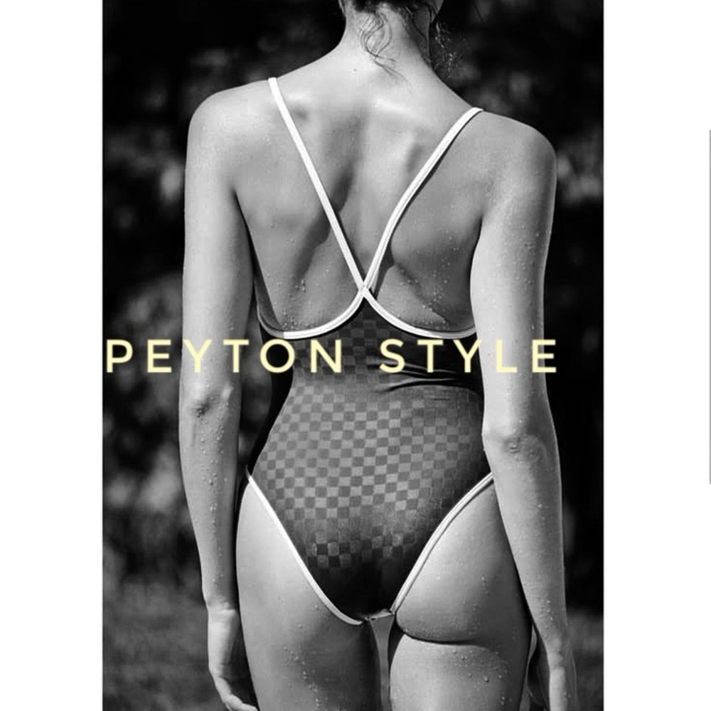 ACACIA - Piped Peyton Full Piece Swimsuit in Citrine - XL - Picture 6 of 16